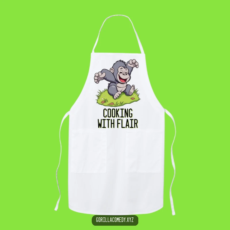 Funny Gorilla Hill Apron: Cook with Joyful Flair!