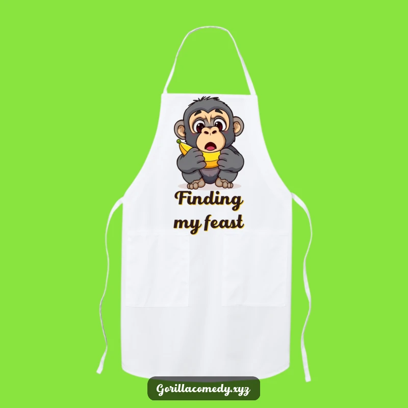 Funny Gorilla Banana Apron: Kitchen Surprise, Hilarious Chef Gift