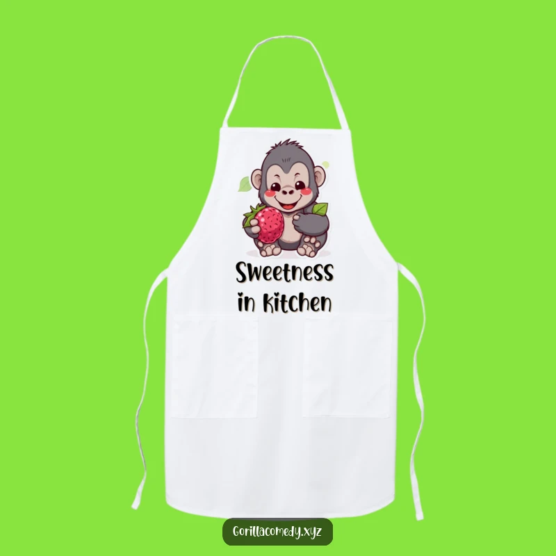 Funny Gorilla Chef Apron: Cook with Sweetness and Gentle Humor