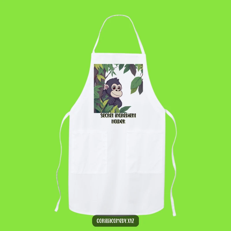 Funny Gorilla Jungle Apron: Cook with Wild Flair!