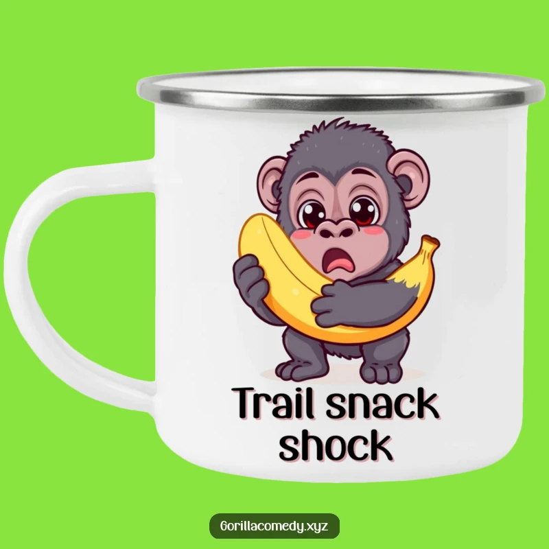 Funny Banana Gorilla Camping Mug: Adventure Fuel with Comedic Surprise, Perfect Gift