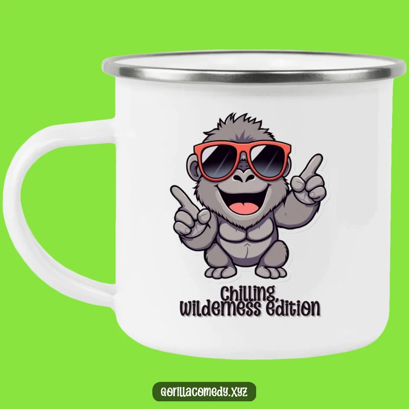 Funny Cool Gorilla Camping Mug: Sip in Style on Your Adventures, Perfect Gift