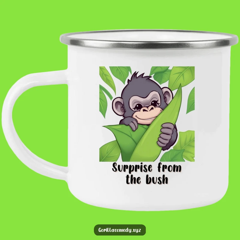 Funny Gorilla Camping Mug: Jungle Mischief for Outdoor Adventures and Coffee Lovers