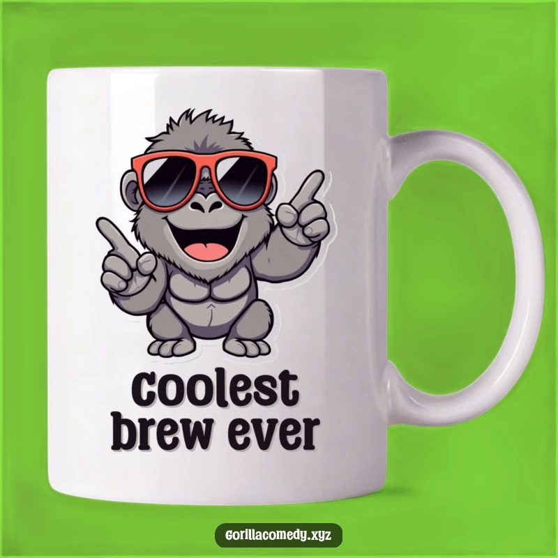 Funny Cool Gorilla Mug: Groovy Vibes and a Perfect Hilarious Gift
