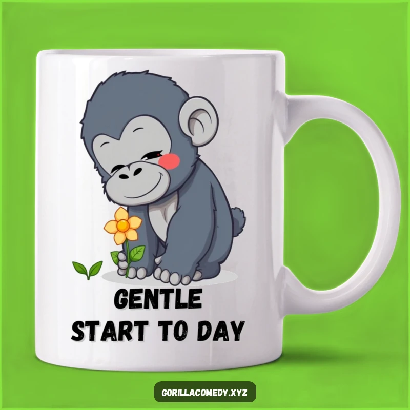 Funny Curious Gorilla Mug - Gentle Soul: A Sweet Funny Gift for Nature Lovers