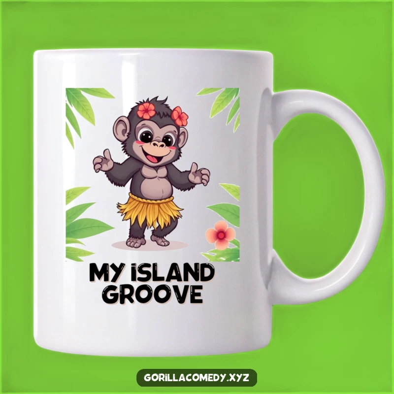 Funny Hula Dancing Gorilla Mug: A Hilarious Tropical Treat and Perfect Gift