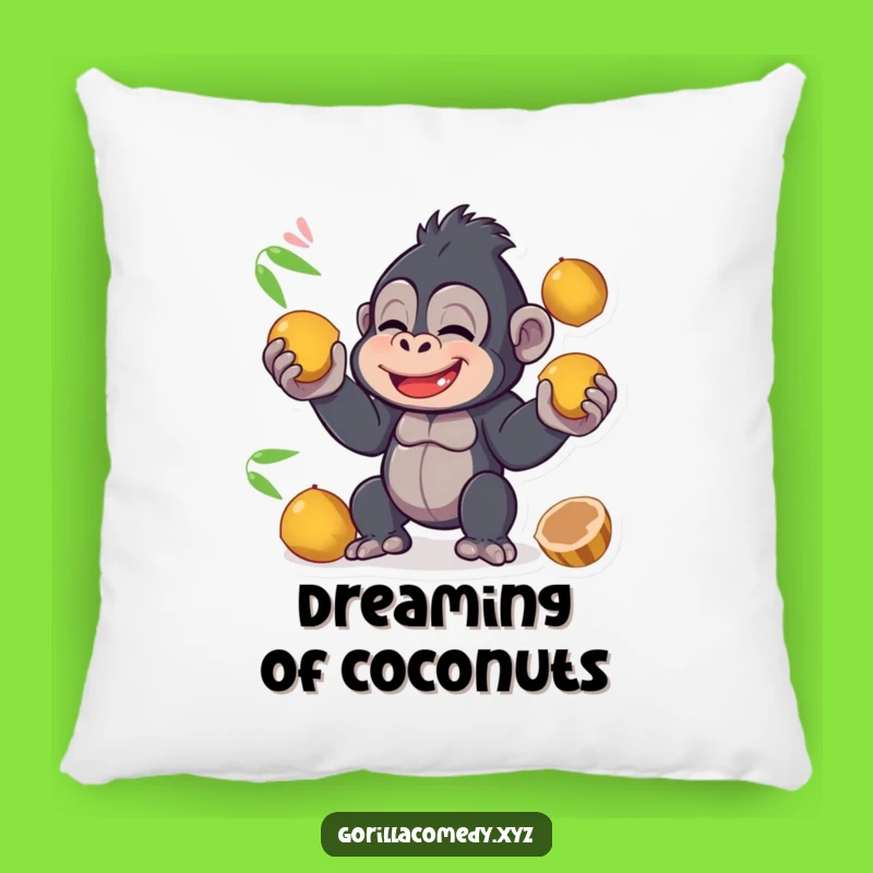 Funny Gorilla Juggling Pillow: Snuggle Up with This Tropical Funny Gift!