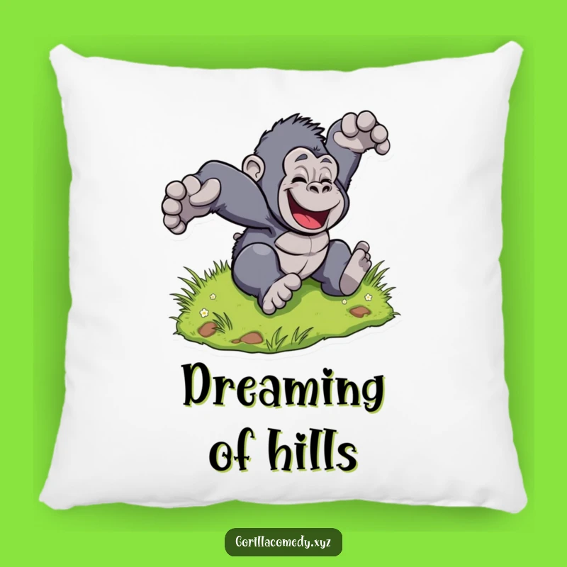 Funny Gorilla Tumble Pillow: Cuddle Up with Joyful Comfort, the Ultimate Gift!
