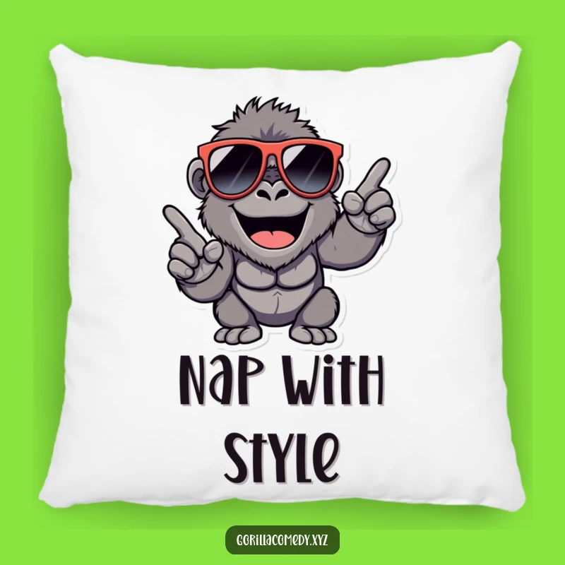 Funny Cool Gorilla Pillow: Snuggle Up with Style, Perfect Hilarious Gift