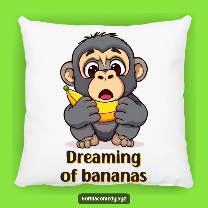 Funny Gorilla Banana Pillow: Surprise Comfort, Hilarious Accent Gift