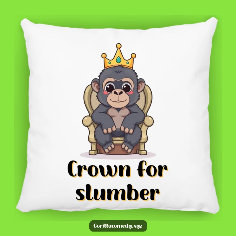 Funny Gorilla King Pillow: Add Royal Comfort and Comedy to Your Home