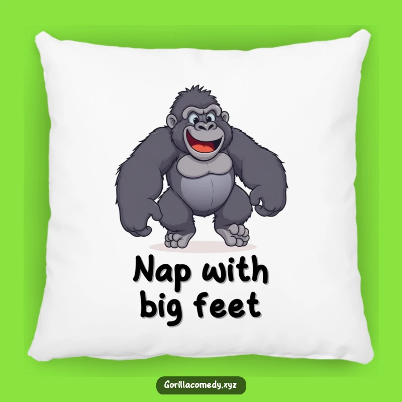 Funny Gorilla Happy Feet Pillow: Add Comfort and Comedy to Your Couch