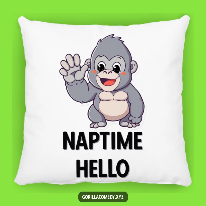 Funny Kawaii Gorilla Pillow: Snuggle Up with a Friendly Giant!