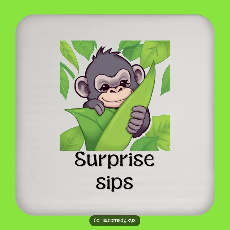 Funny Gorilla Coasters: Protect Surfaces with Mischievous Jungle Charm