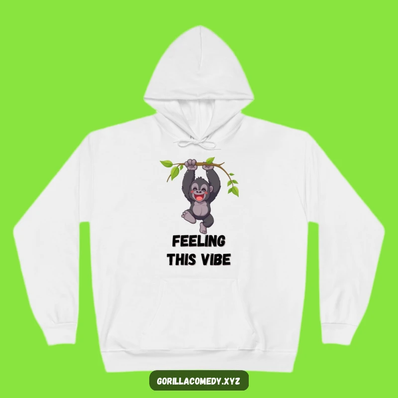 Cozy Funny Gorilla Hoodie: Swing into Comfort with Triumphant Jungle Vibes
