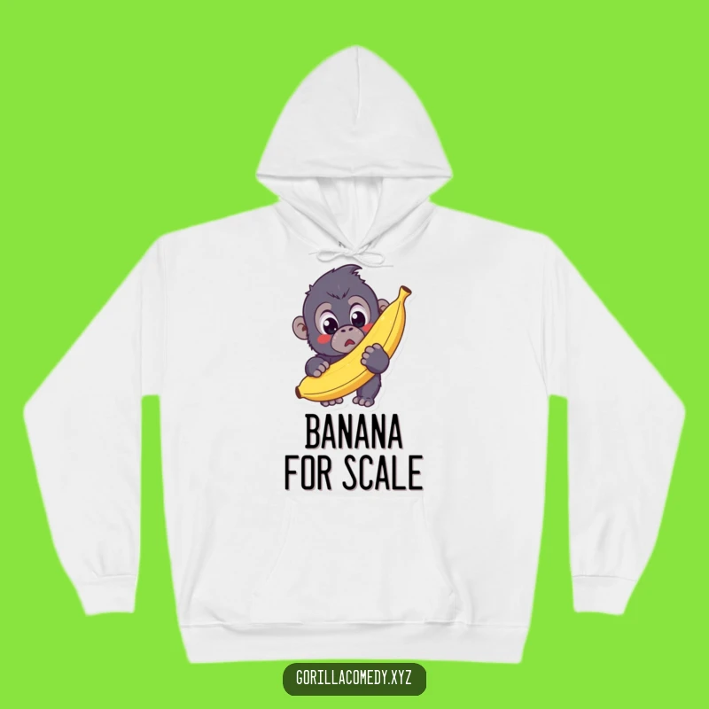Cozy Funny Kawaii Gorilla Hoodie - Embrace Cuteness and Surprise, Perfect Gift!