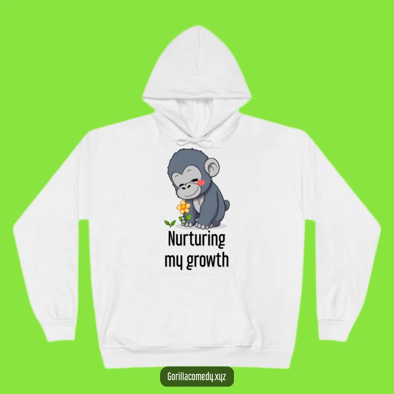 Funny Curious Gorilla Hoodie - Cozy Kindness: A Comforting Funny Gift