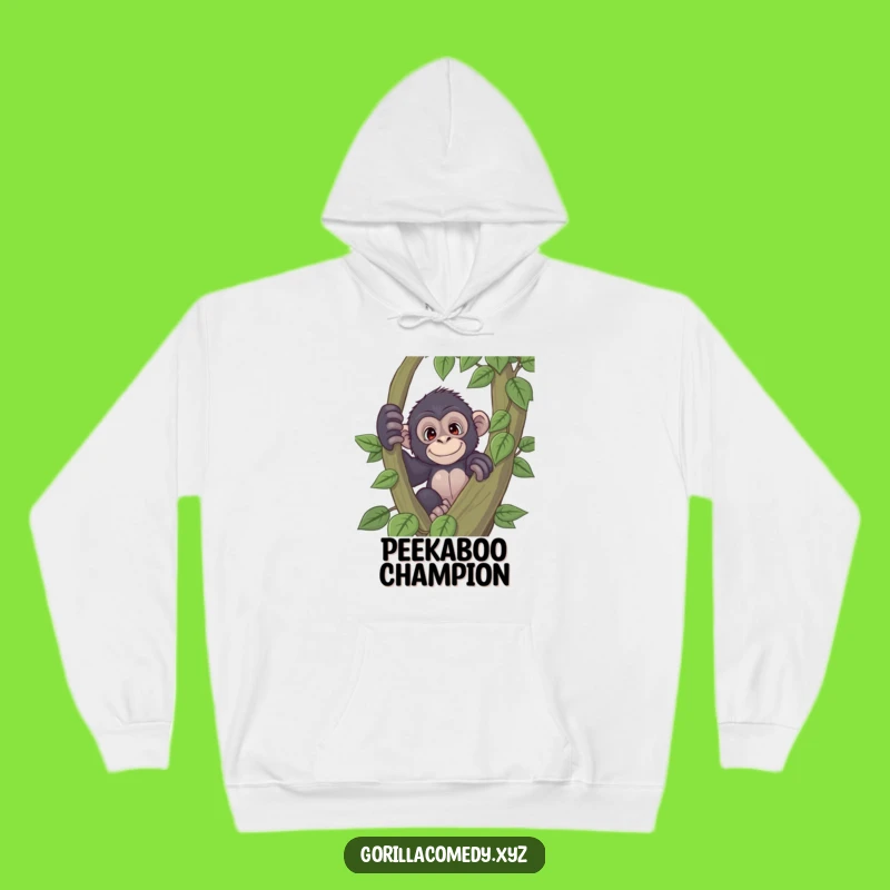 Funny Curious Gorilla Hoodie: Cozy Playful Primate Gift