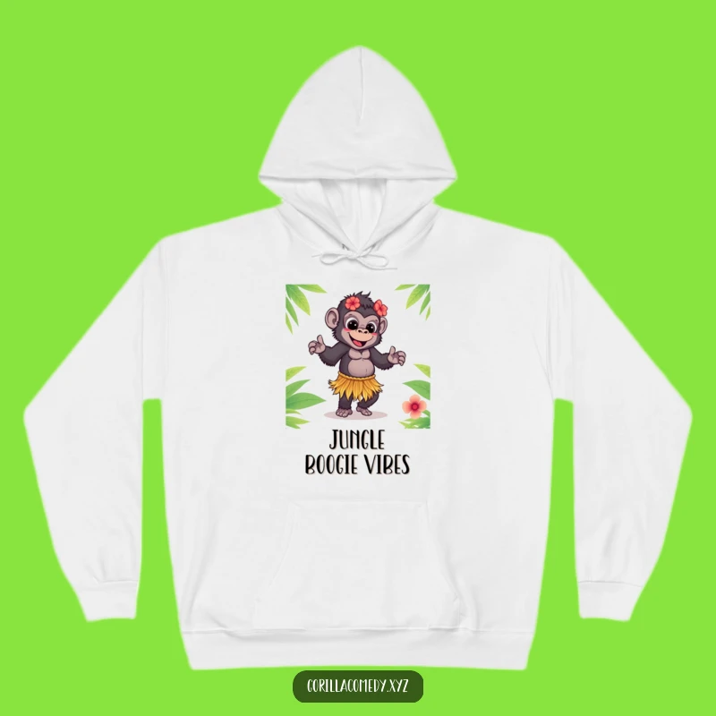 Funny Hula Gorilla Hoodie: Cozy Tropical Vibes and a Perfect Funny Gift
