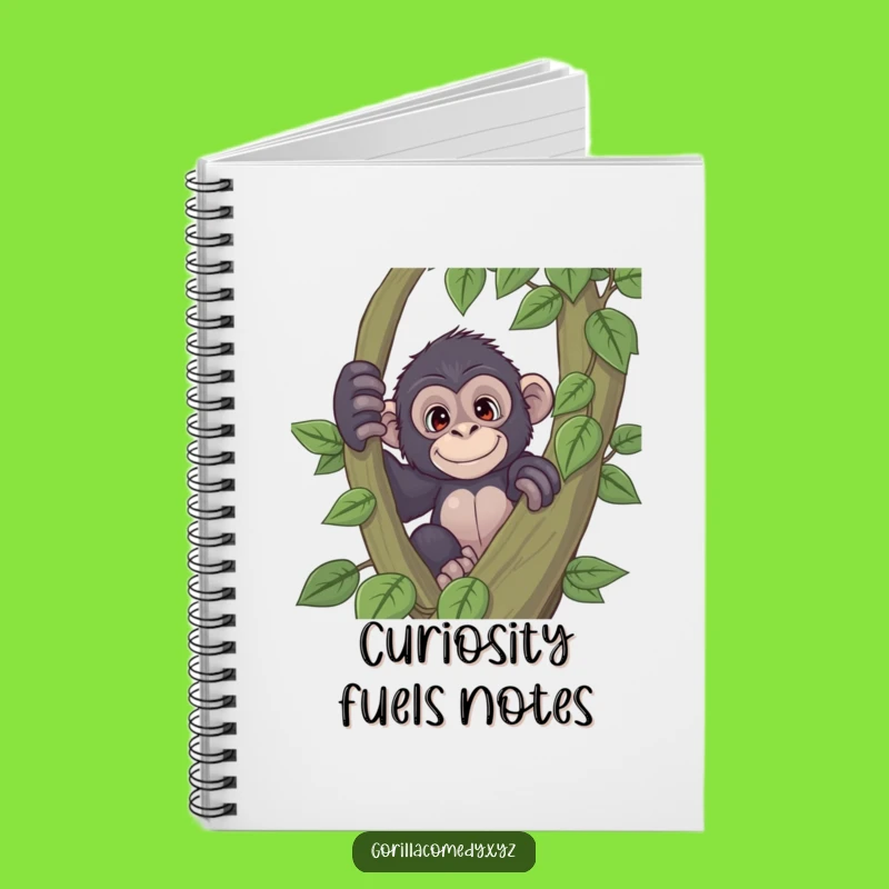 Funny Curious Gorilla Notebook: Journal Your Secrets Gift