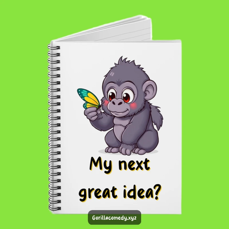 Funny Gorilla Butterfly Notebook: Capture Ideas with This Hilarious Gift!