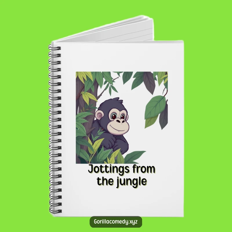 Funny Gorilla Jungle Notebook: Jot Down Adventures!