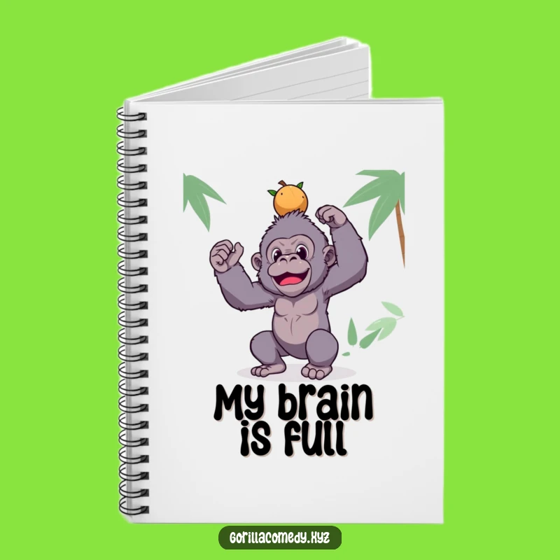 Funny Gorilla Notebook: Coconut Journal, Silly Ape Gift