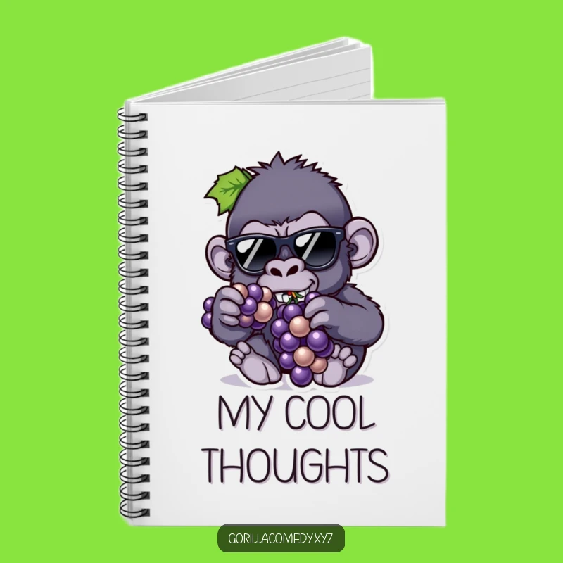 Funny Gorilla Sunglasses Notebook: Jot Down Cool Ideas with a Chill Cover