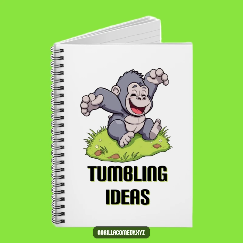 Funny Gorilla Tumble Notebook: Jot Down Joyful Thoughts!