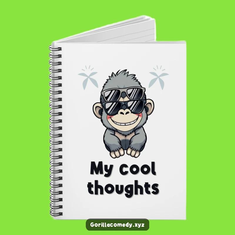 Funny Kawaii Gorilla Notebook: Cool Ideas Journal, Hilarious Stationery Gift