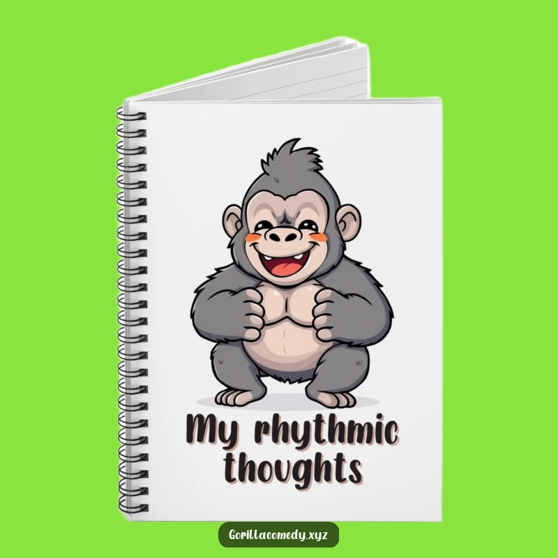 Funny Kawaii Gorilla Notebook: Jot Down Your Rhythms
