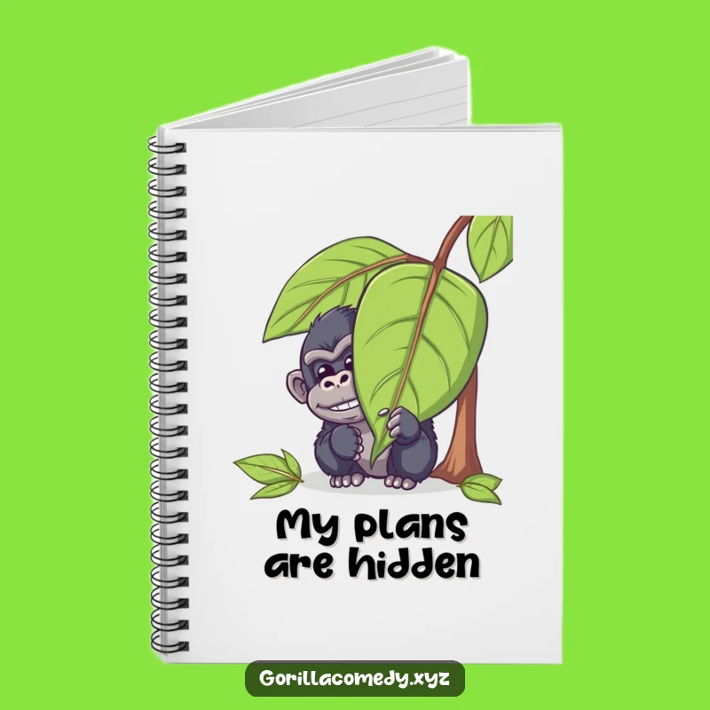 Funny Peeking Gorilla Notebook: Jot Down Playful Secrets