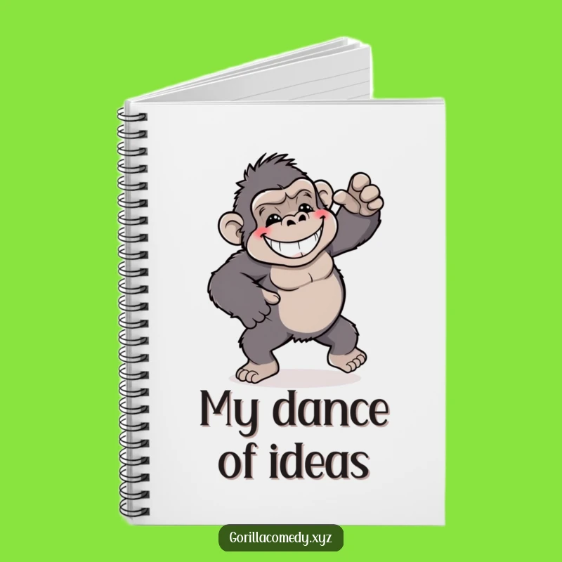 Funny Dancing Gorilla Notebook: Jot Down Your Playful Thoughts