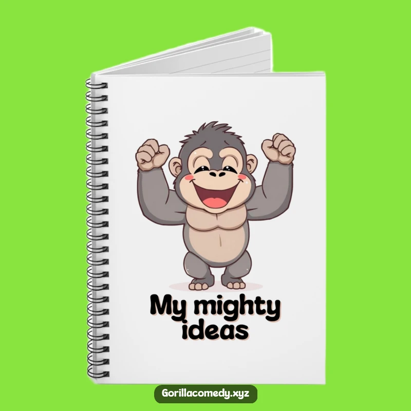 Funny Gorilla Notebook - Jot Down Ideas with Power, Perfect Gift!