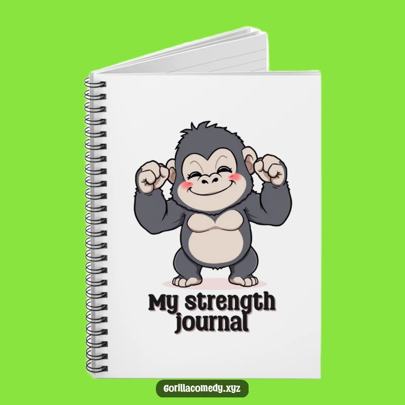 Funny Gorilla Flex Notebook: Tiny Biceps Goals, Hilarious Journal Gift