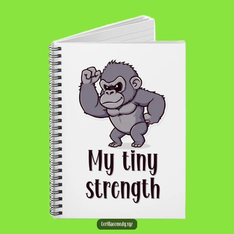 Funny Determined Gorilla Bicep Notebook - Write with Strength!