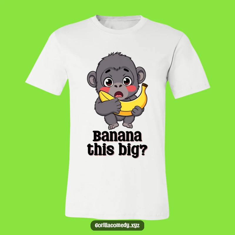 Funny Surprised Gorilla Banana T-Shirt - Big Snack Energy!