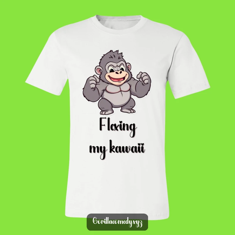 Funny Kawaii Gorilla T-Shirt - Unleash Your Power: The Ultimate Funny Gift
