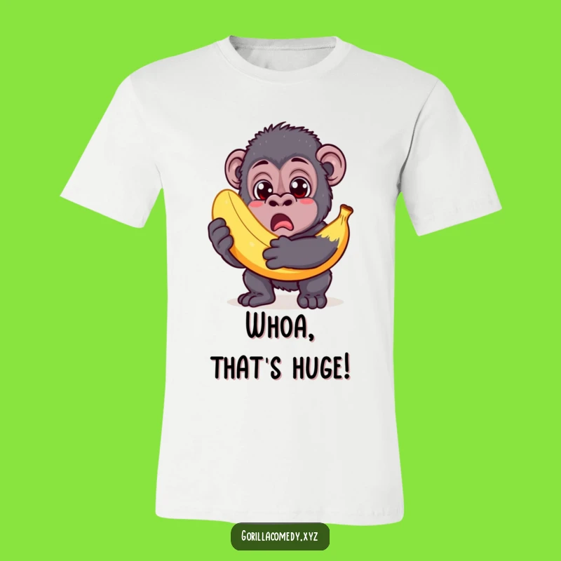 Funny Banana Shock T-Shirt: Hilarious Gorilla Reaction and Perfect Gift