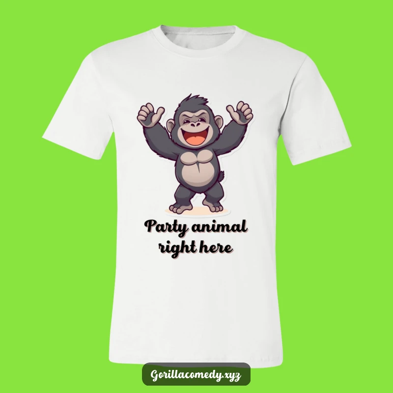 Funny Gorilla T-Shirt: Hilarious Primate Dance Tee for Joyful People