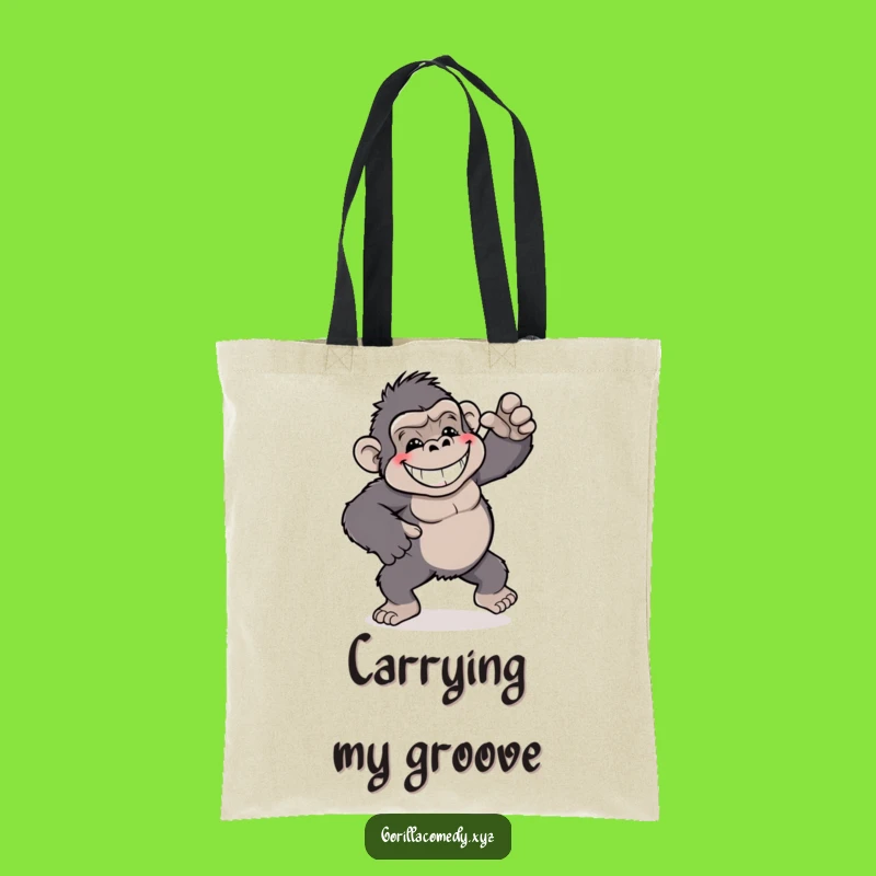 Funny Dancing Gorilla Tote Bag: Carry Your Playful Moves