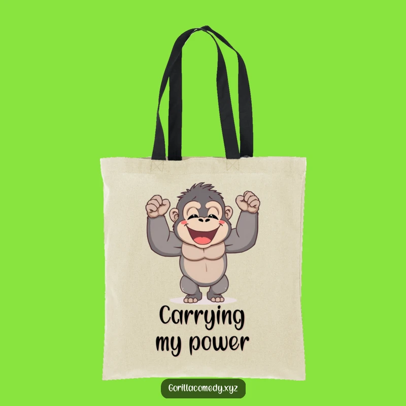 Funny Gorilla Tote Bag - Carry Your Strength with Smiles, Gift Idea!