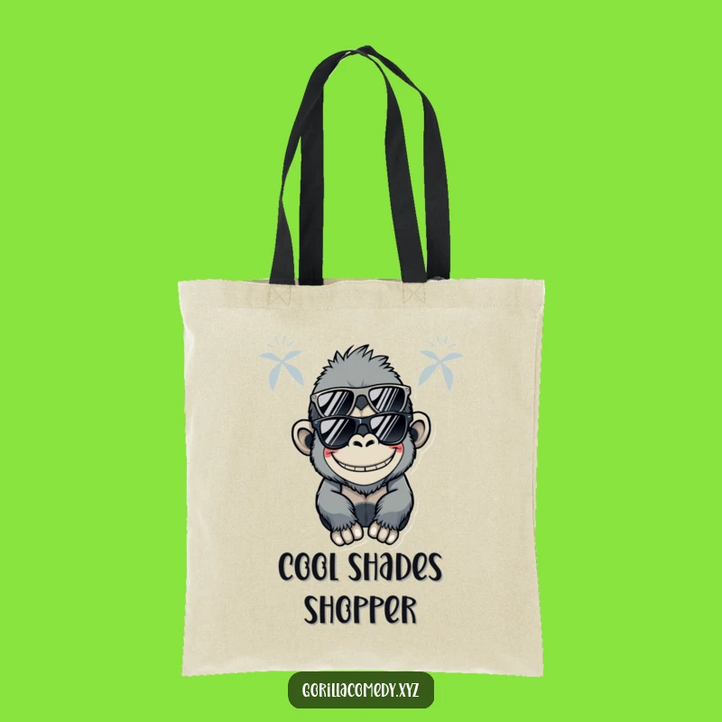 Funny Kawaii Gorilla Tote Bag: Sunglasses Style Carry-All, Practical & Hilarious Gift